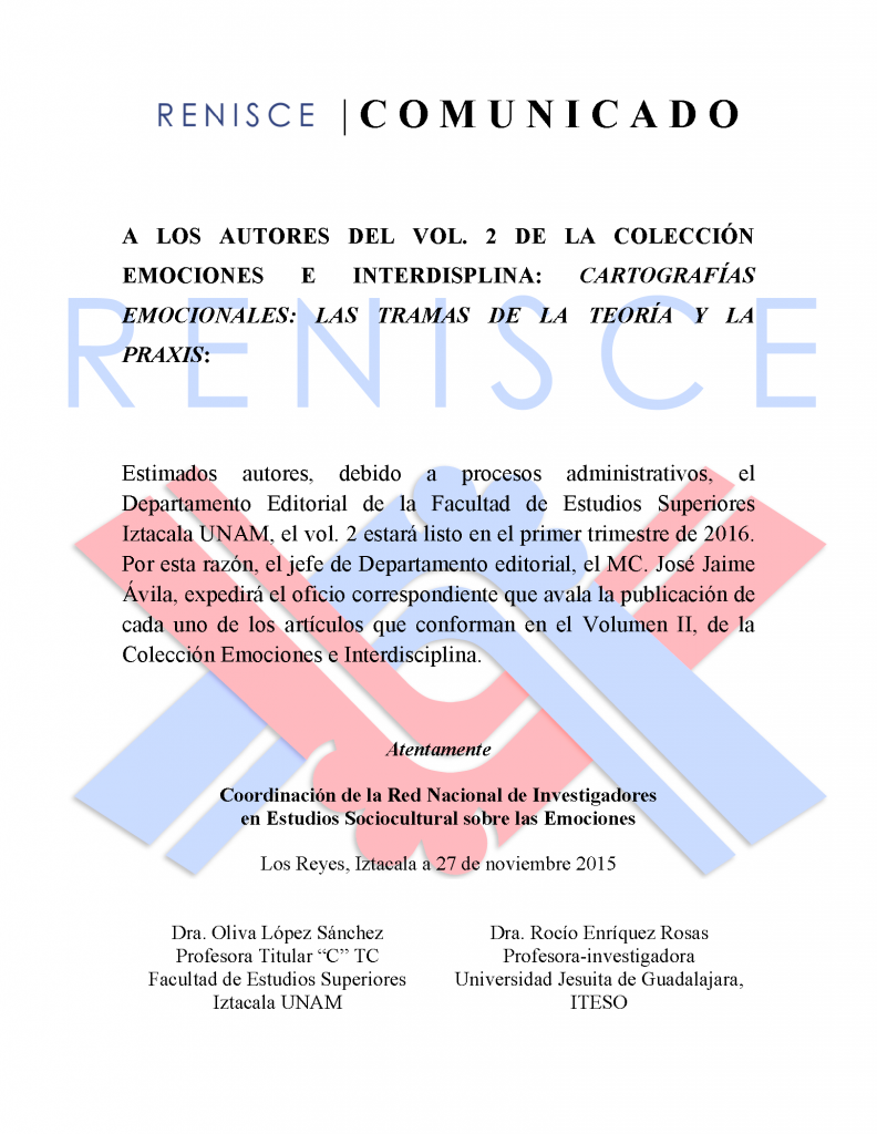 Comunicado RENISCE Vol II._1doc